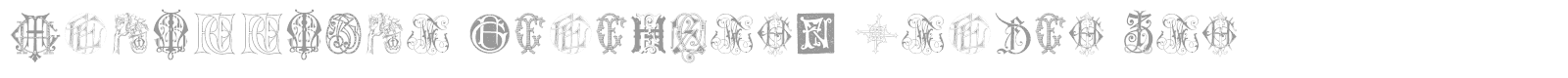 Intellecta Monograms Random Samples Seven font preview